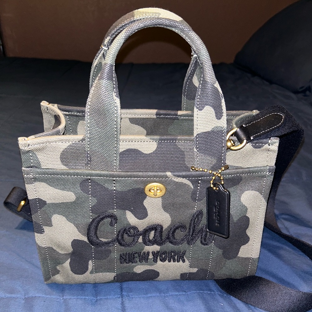 Coach cargo Green Camouflage Tote 26